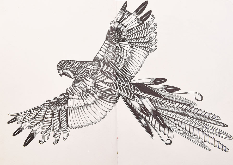 Zentangle Eagle